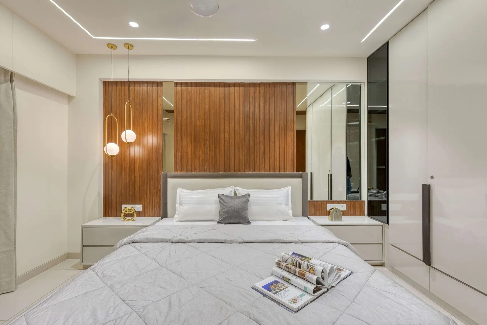 Wood Slat Bedroom